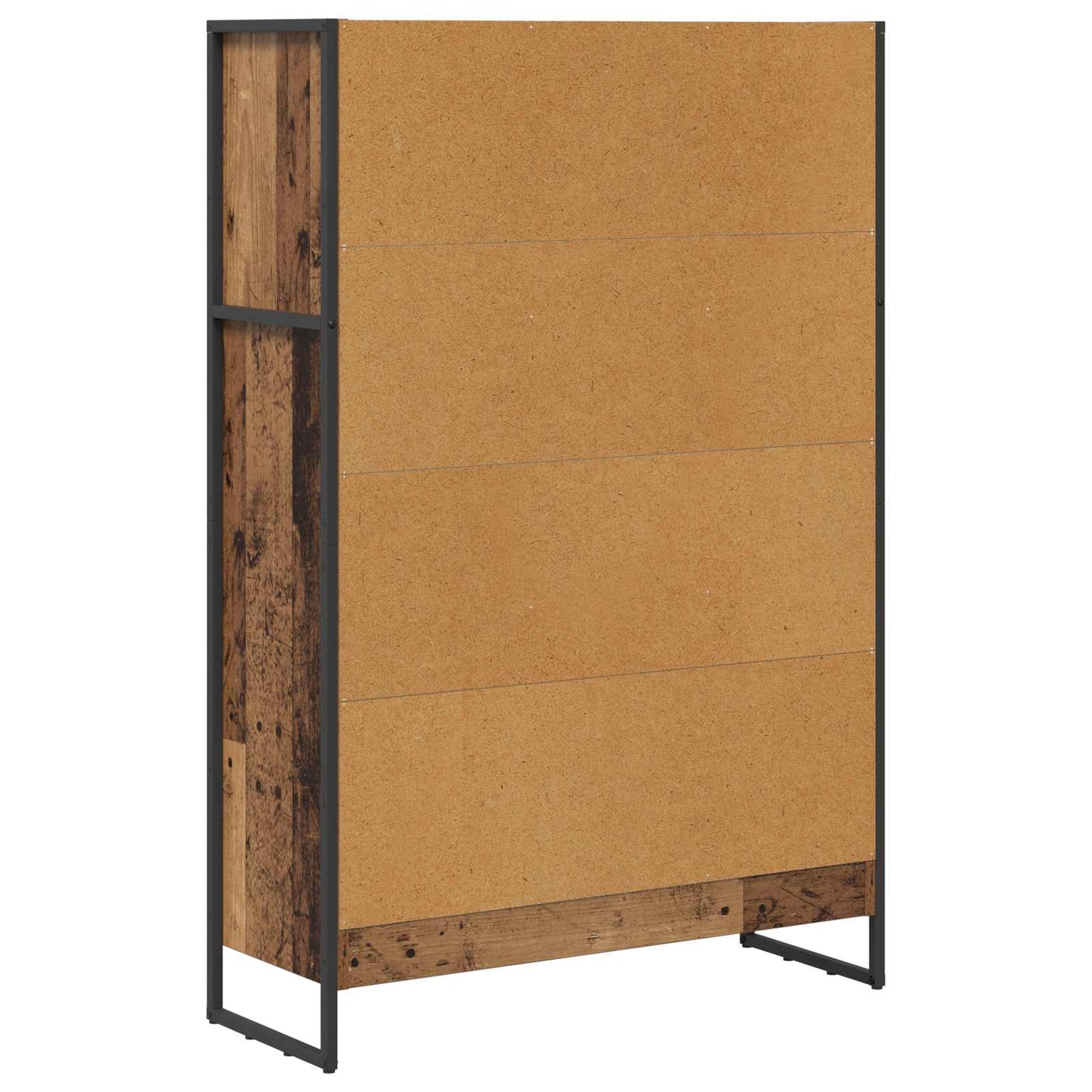 vidaXL Book Cabinet Old Wood 80 x 30 x 121 cm Engineered Wood