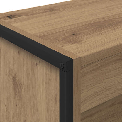 vidaXL Book Cabinet 80 x 30 x 121 cm Engineered Wood Artisian Oak