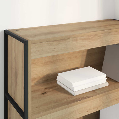 vidaXL Book Cabinet 80 x 30 x 121 cm Engineered Wood Artisian Oak