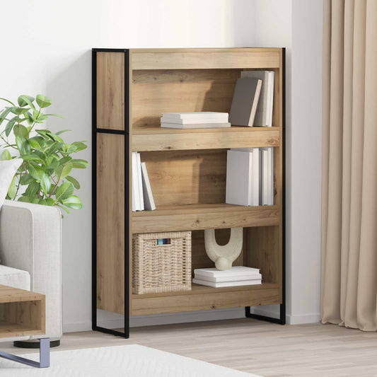 vidaXL Book Cabinet 80 x 30 x 121 cm Engineered Wood Artisian Oak