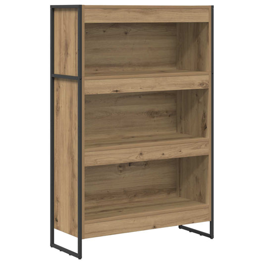 vidaXL Book Cabinet 80 x 30 x 121 cm Engineered Wood Artisian Oak