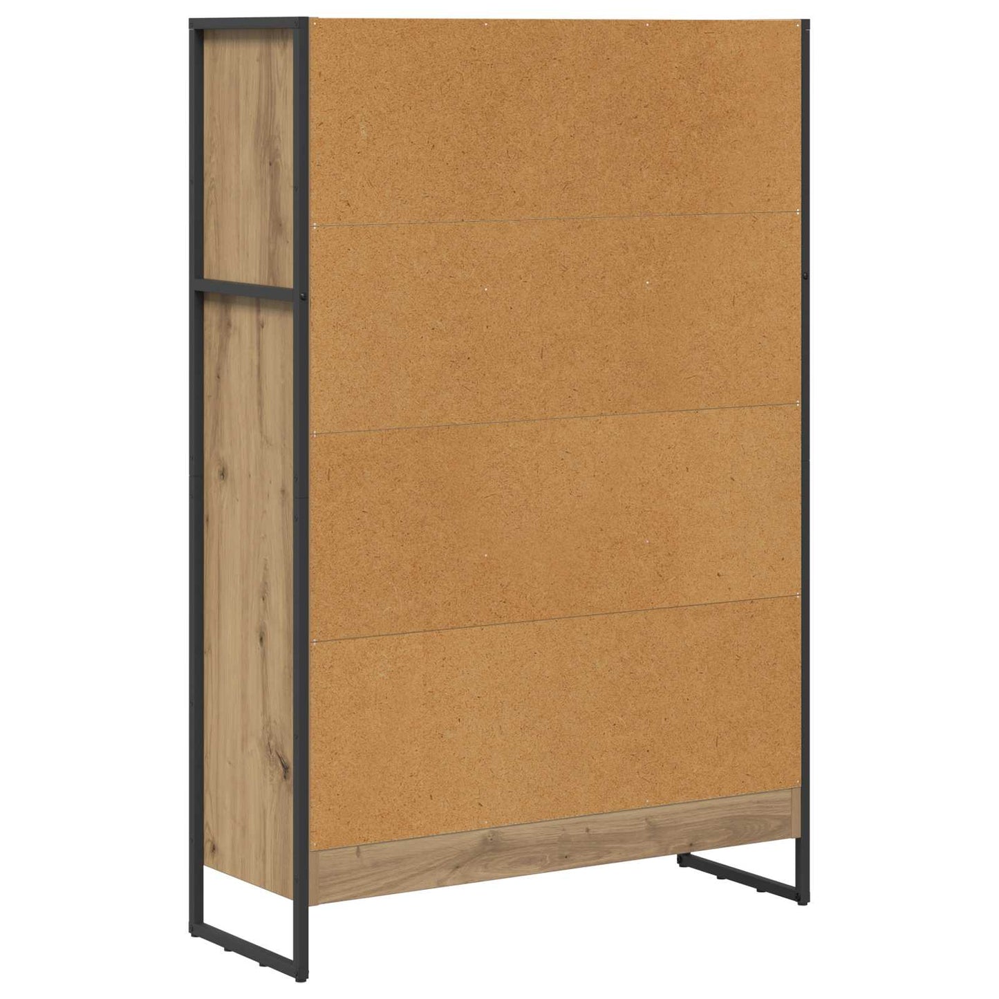 vidaXL Book Cabinet 80 x 30 x 121 cm Engineered Wood Artisian Oak