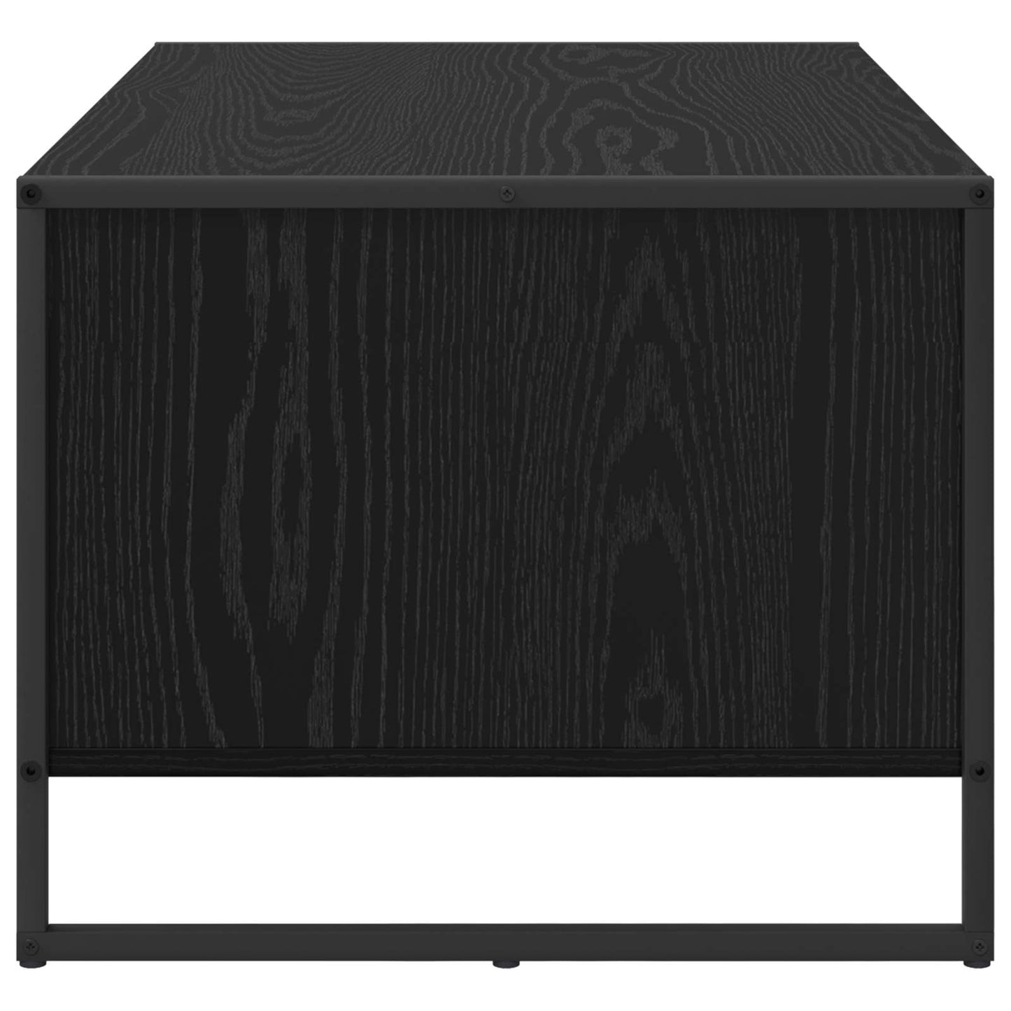vidaXL Coffee Table Black Oak 80 x 50 x 40 cm Engineered Wood