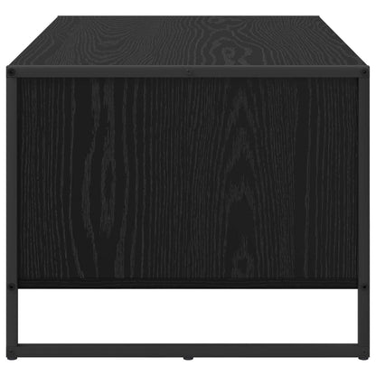 vidaXL Coffee Table Black Oak 80 x 50 x 40 cm Engineered Wood