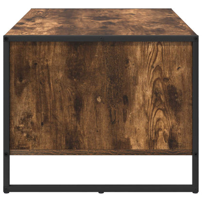 vidaXL Coffee Table Smoke Oak 80 x 50 x 40 cm Engineered Wood