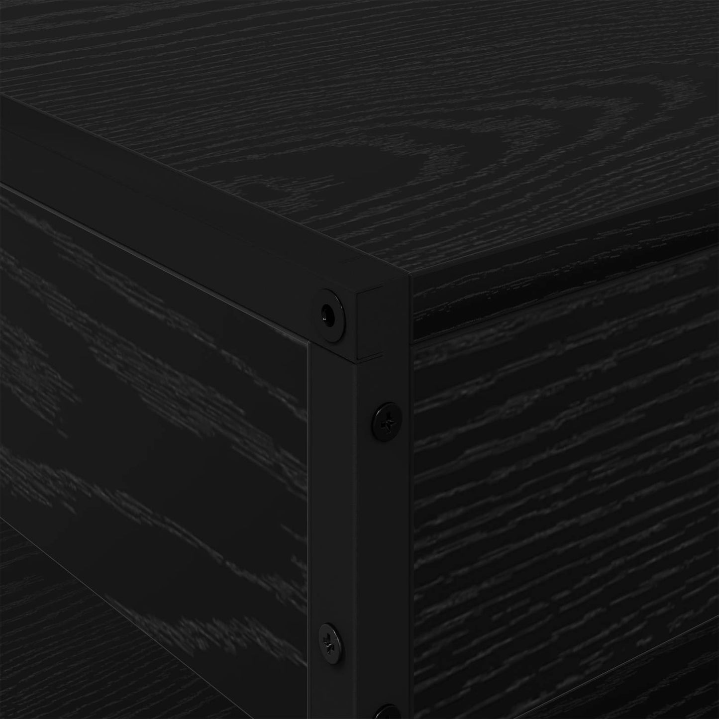 vidaXL Coffee Table Black Oak 80 x 50 x 40 cm Engineered Wood