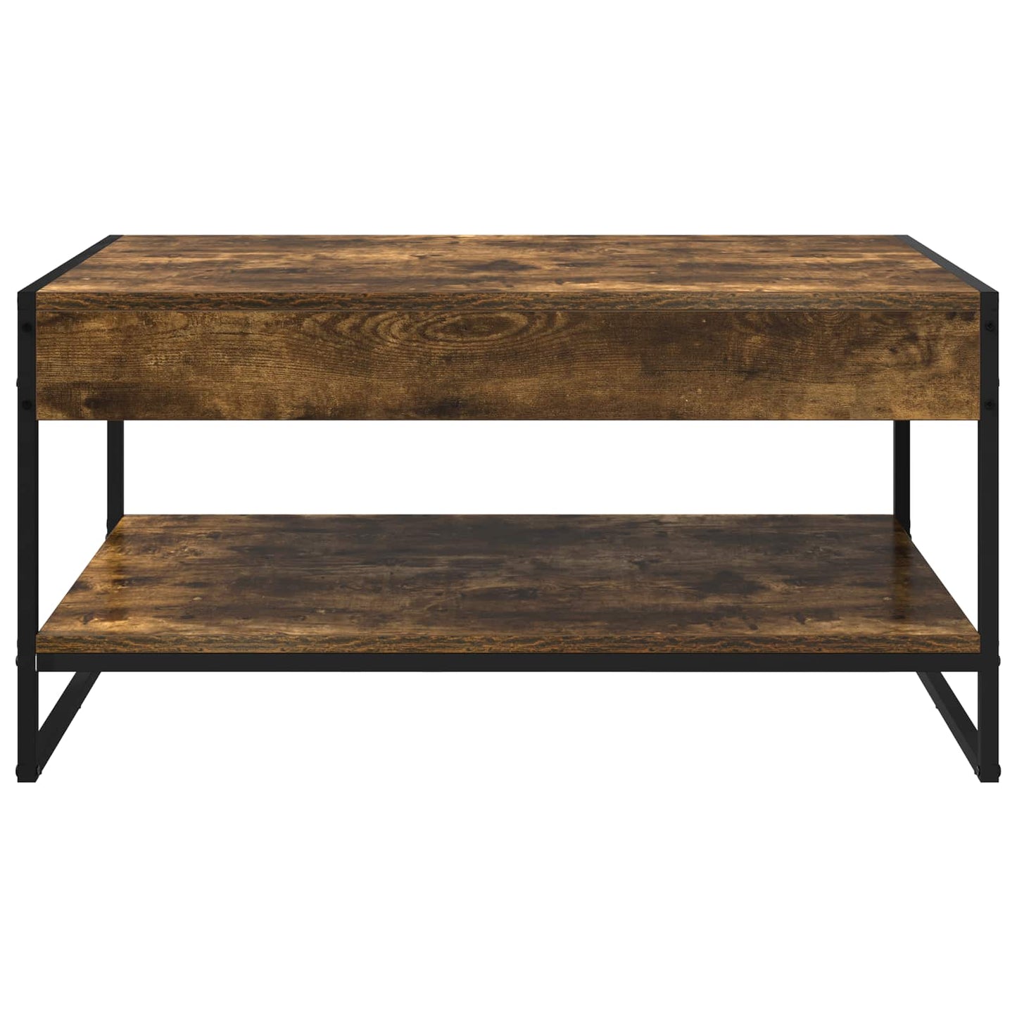 vidaXL Coffee Table Smoke Oak 80 x 50 x 40 cm Engineered Wood