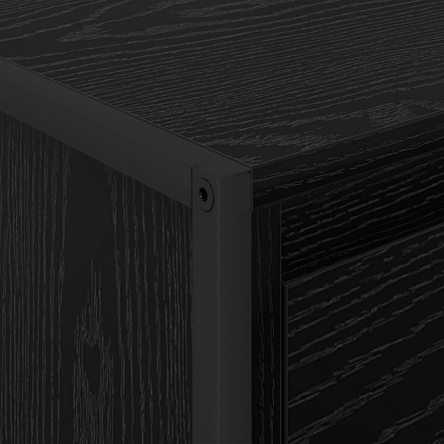 vidaXL Coffee Table Black Oak 100 x 46 x 40 cm Engineered Wood