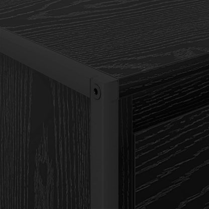 vidaXL Coffee Table Black Oak 100 x 46 x 40 cm Engineered Wood