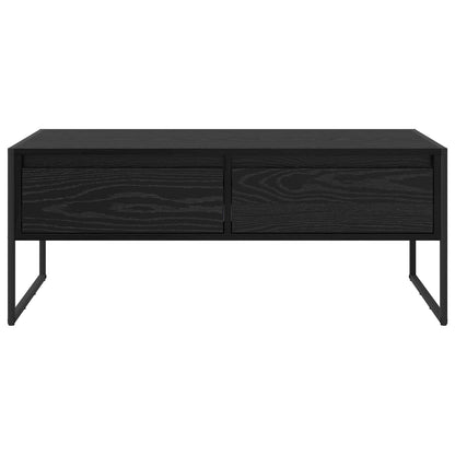 vidaXL Coffee Table Black Oak 100 x 46 x 40 cm Engineered Wood