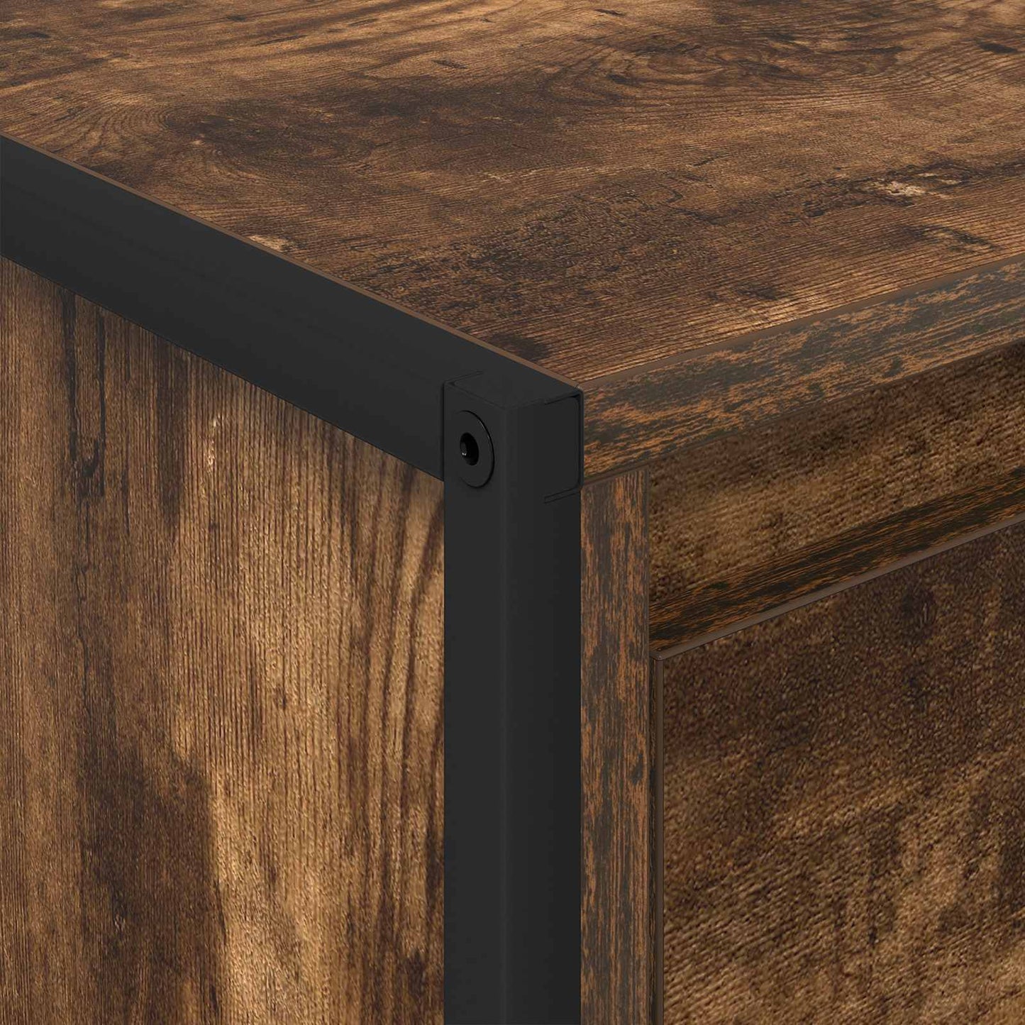 vidaXL Coffee Table Smoke Oak 100 x 46 x 40 cm Engineered Wood