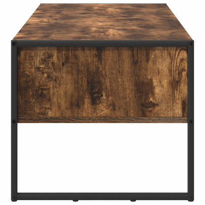 vidaXL Coffee Table Smoke Oak 100 x 46 x 40 cm Engineered Wood