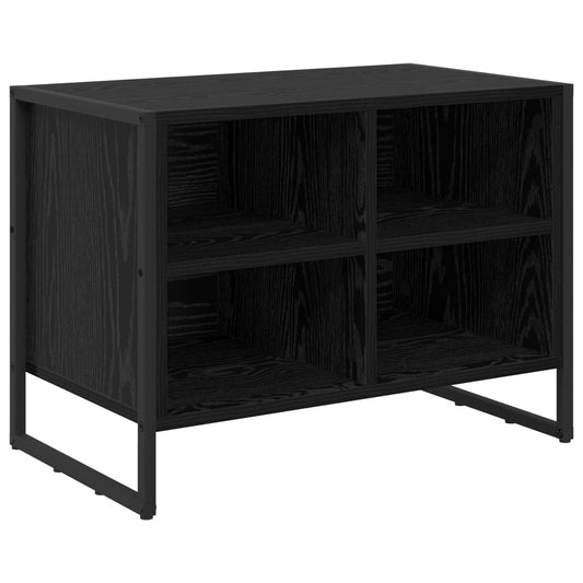 vidaXL Shoe Cabinet 60 x 35 x 44 cm Engineered Wood Black Oak