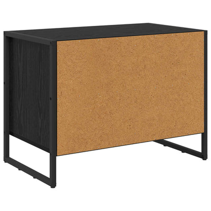 vidaXL Shoe Cabinet 60 x 35 x 44 cm Engineered Wood Black Oak