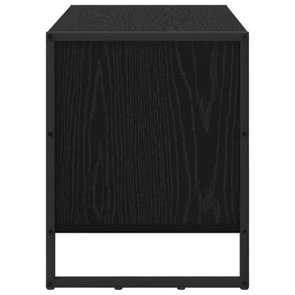 vidaXL Shoe Cabinet 60 x 35 x 44 cm Engineered Wood Black Oak