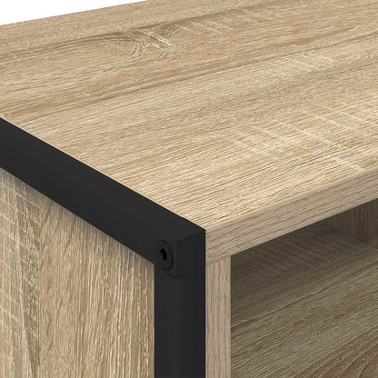 vidaXL Shoe Cabinet Sonoma 60 x 35 x 44 cm Engineered Wood