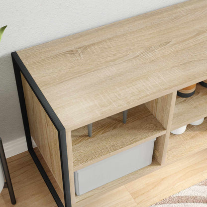 vidaXL Shoe Cabinet Sonoma 60 x 35 x 44 cm Engineered Wood