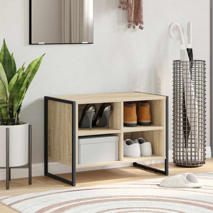 vidaXL Shoe Cabinet Sonoma 60 x 35 x 44 cm Engineered Wood