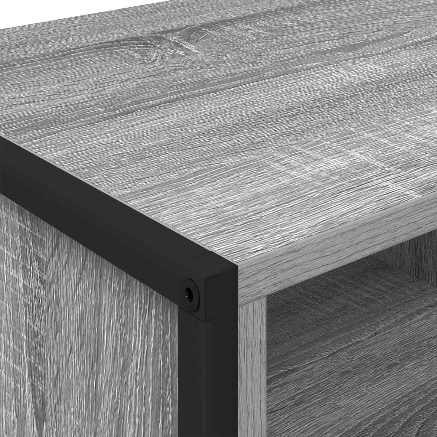 vidaXL Shoe Cabinet 60 x 35 x 44 cm Engineered Wood Grey Sonoma