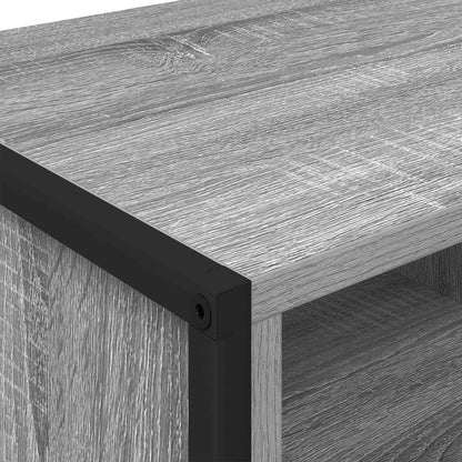 vidaXL Shoe Cabinet 60 x 35 x 44 cm Engineered Wood Grey Sonoma