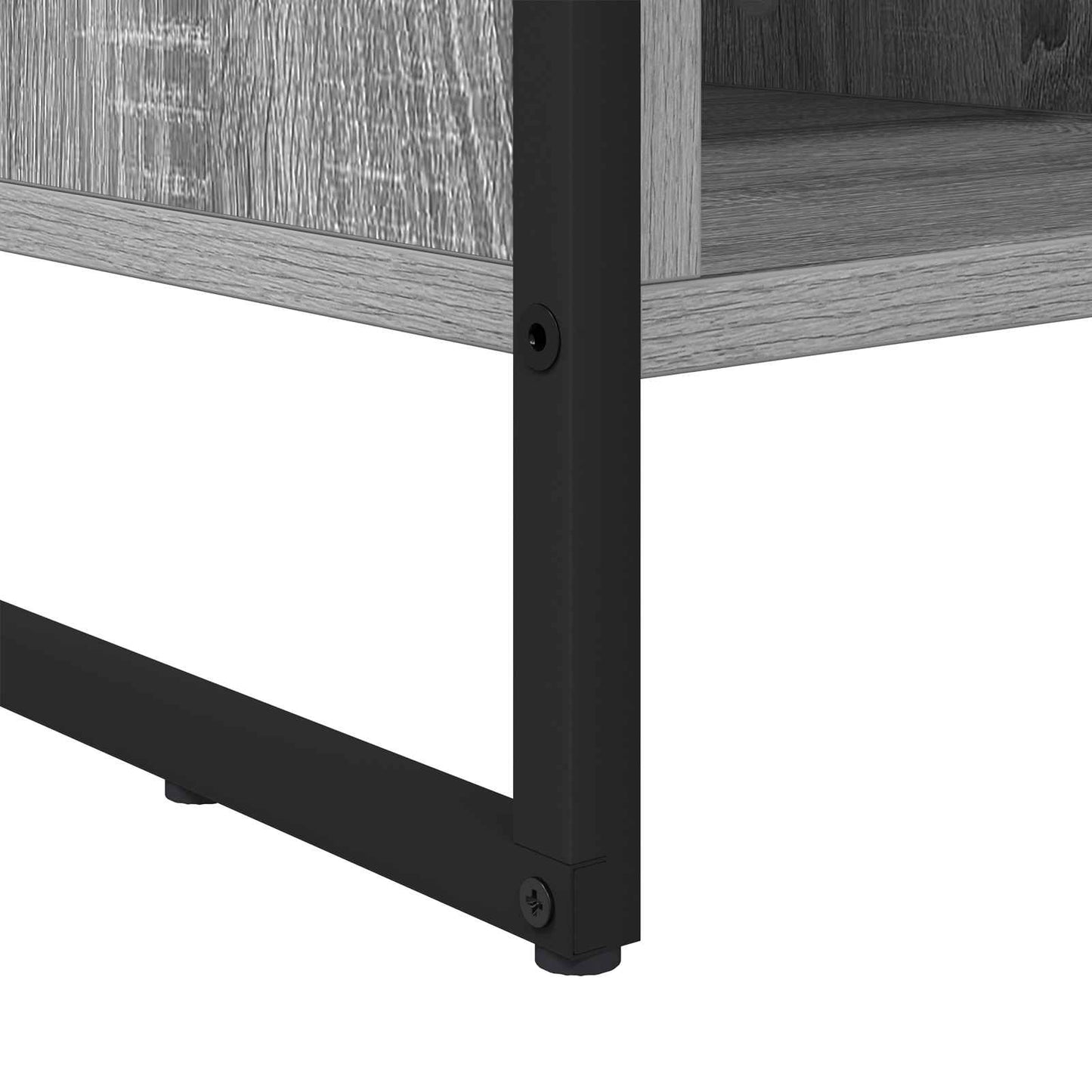 vidaXL Shoe Cabinet 60 x 35 x 44 cm Engineered Wood Grey Sonoma