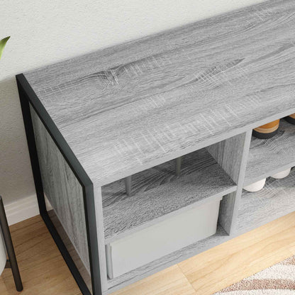 vidaXL Shoe Cabinet 60 x 35 x 44 cm Engineered Wood Grey Sonoma