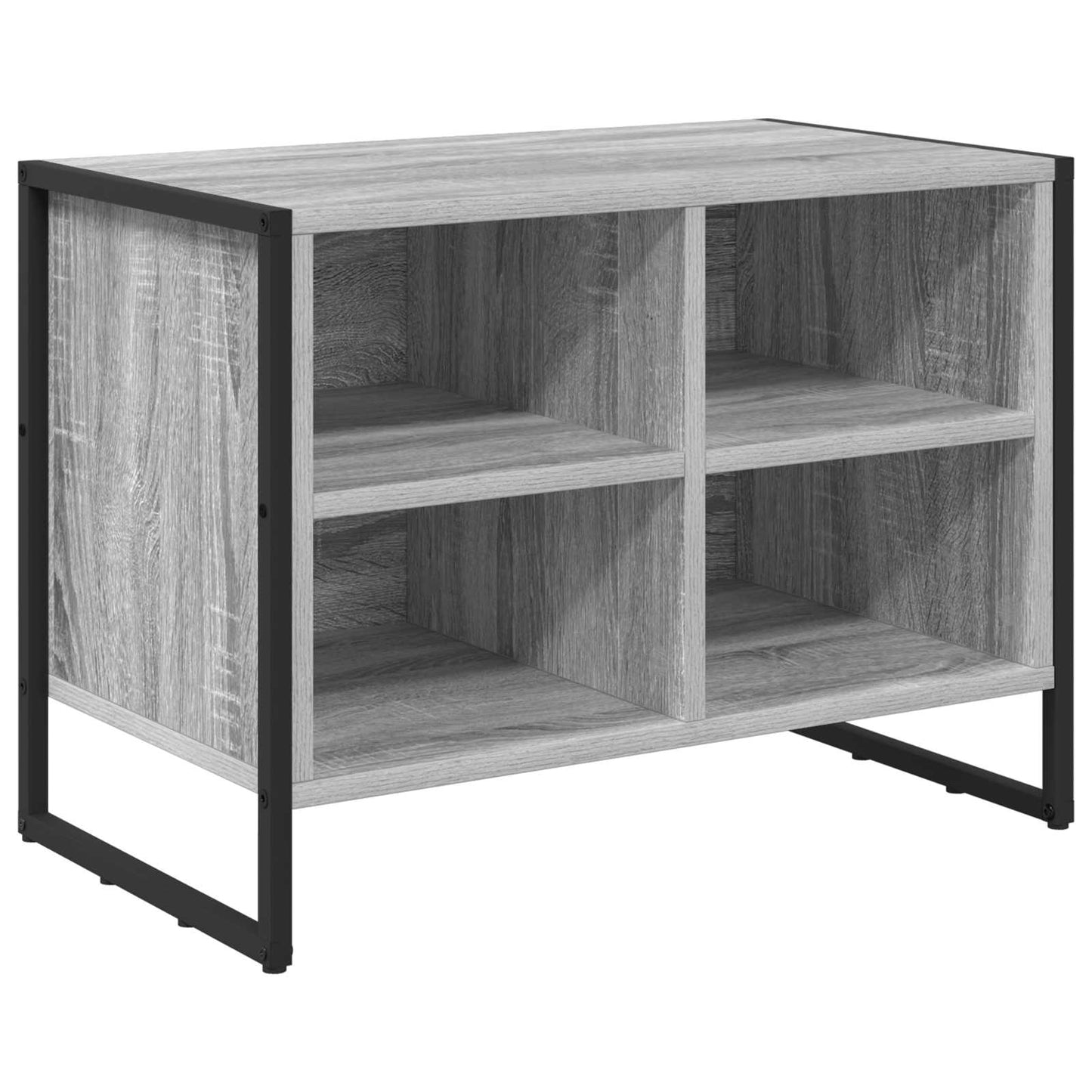 vidaXL Shoe Cabinet Grey Sonoma 60 x 35 x 44 cm Engineered Wood