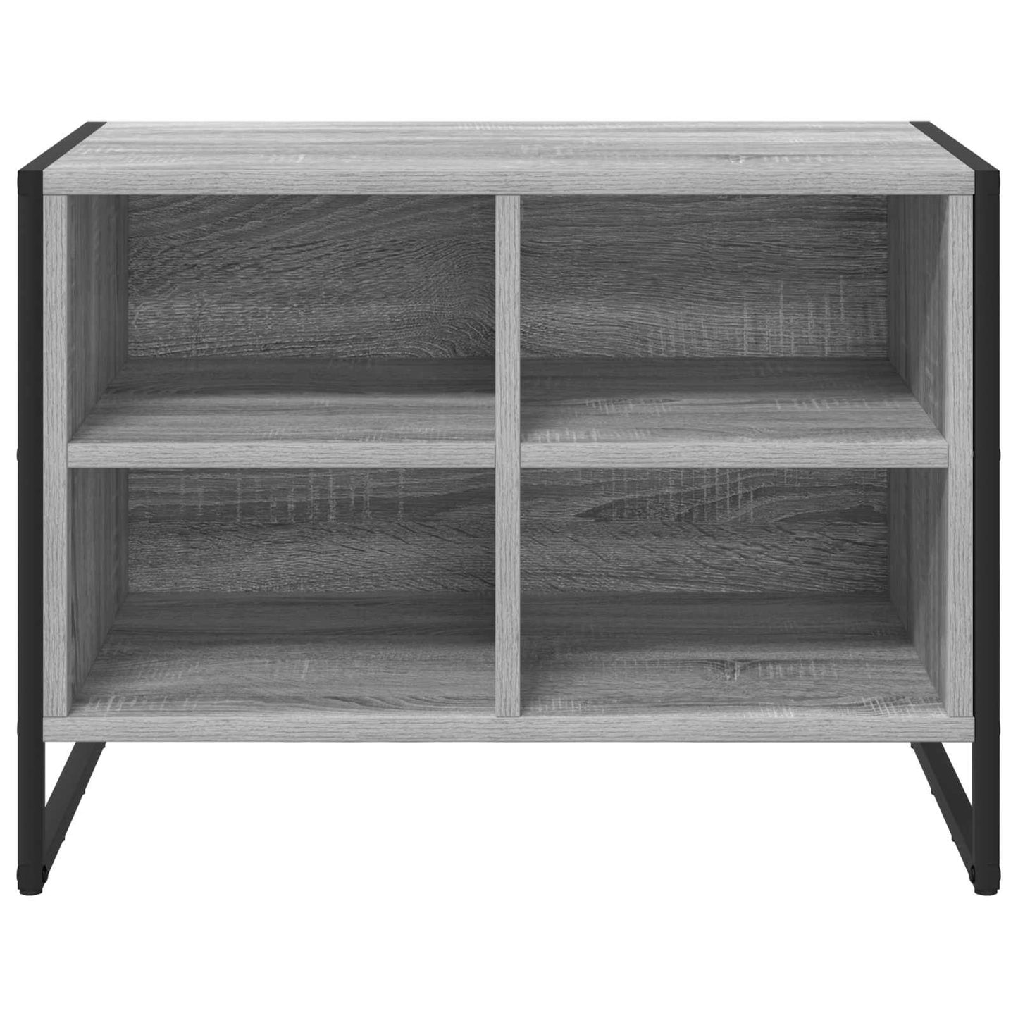 vidaXL Shoe Cabinet 60 x 35 x 44 cm Engineered Wood Grey Sonoma