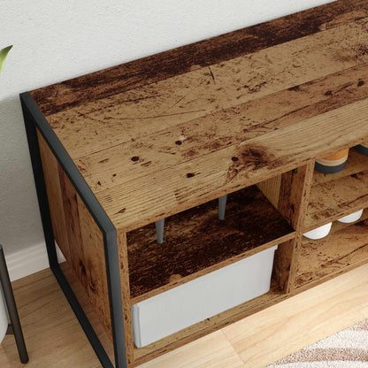 vidaXL Shoe Cabinet Old Wood 60 x 35 x 44 cm Engineered Wood