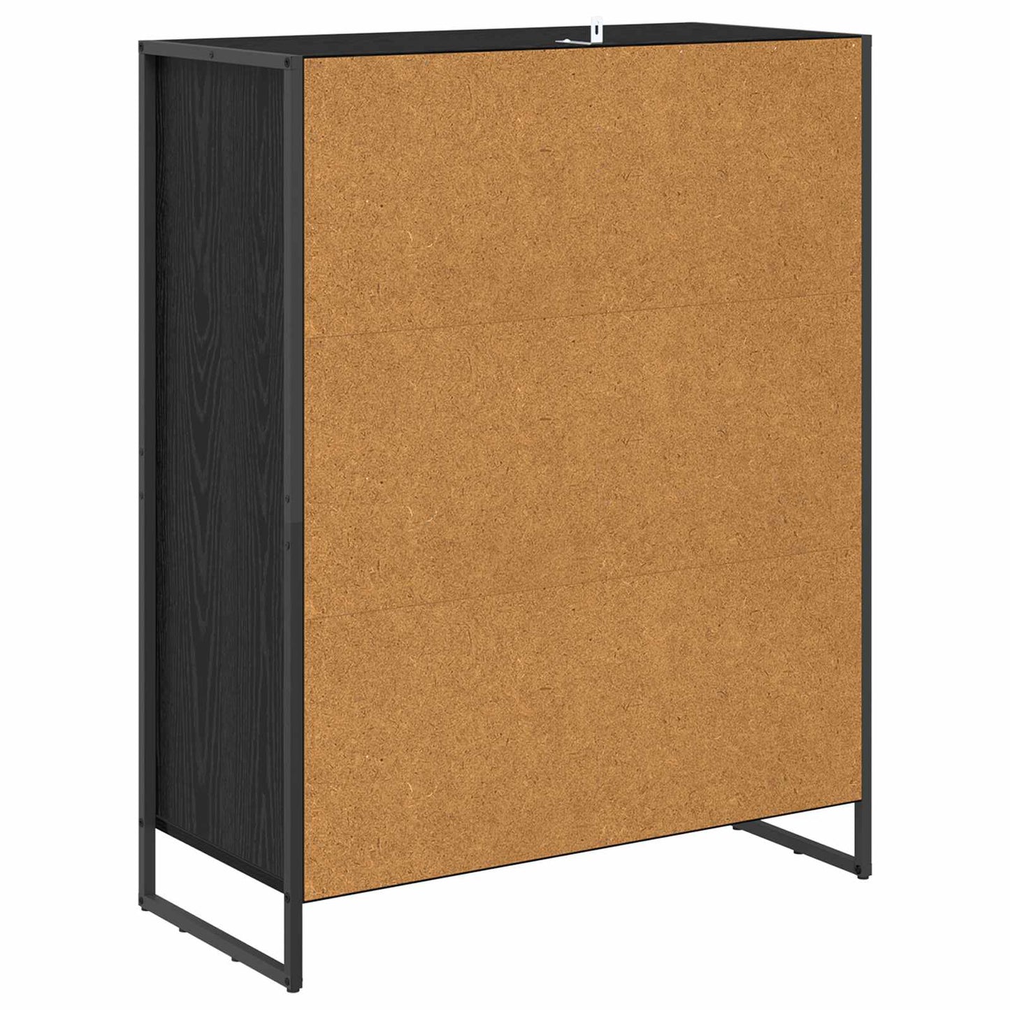 vidaXL Shoe Cabinet Black Oak 79 x 36 x 100 cm Engineered Wood
