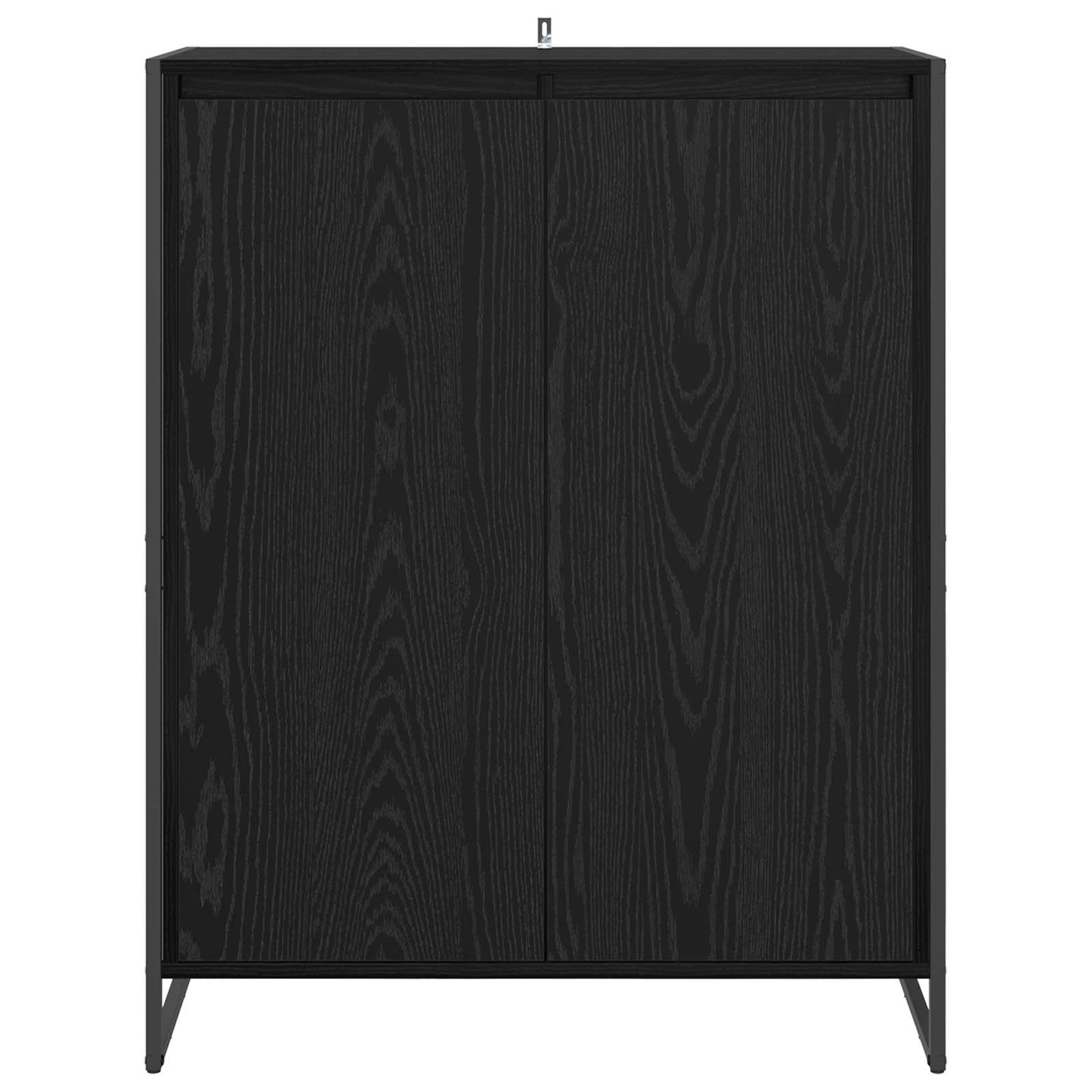vidaXL Shoe Cabinet Black Oak 79 x 36 x 100 cm Engineered Wood