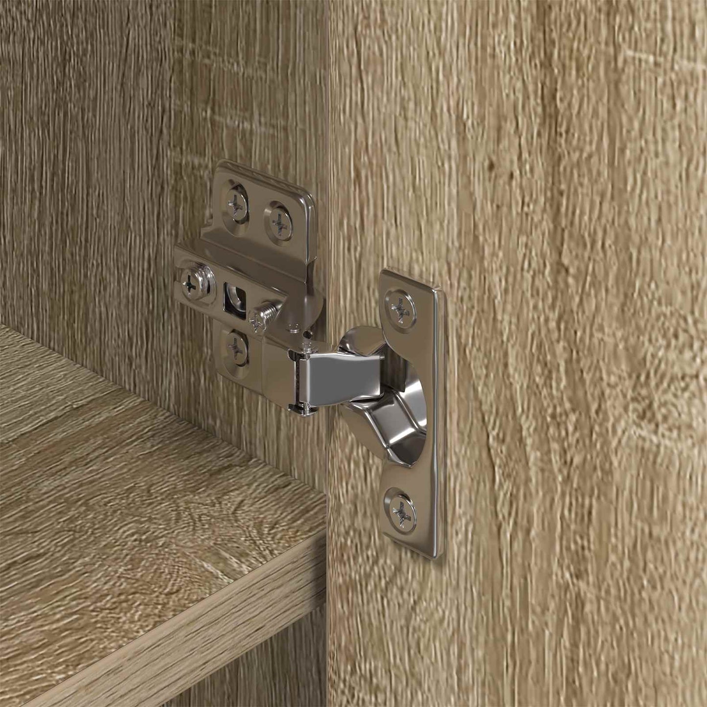 vidaXL Shoe Cabinet with Door Sonoma 79 x 36 x 100 cm Engineered Wood