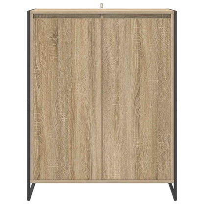 vidaXL Shoe Cabinet with Door Sonoma 79 x 36 x 100 cm Engineered Wood