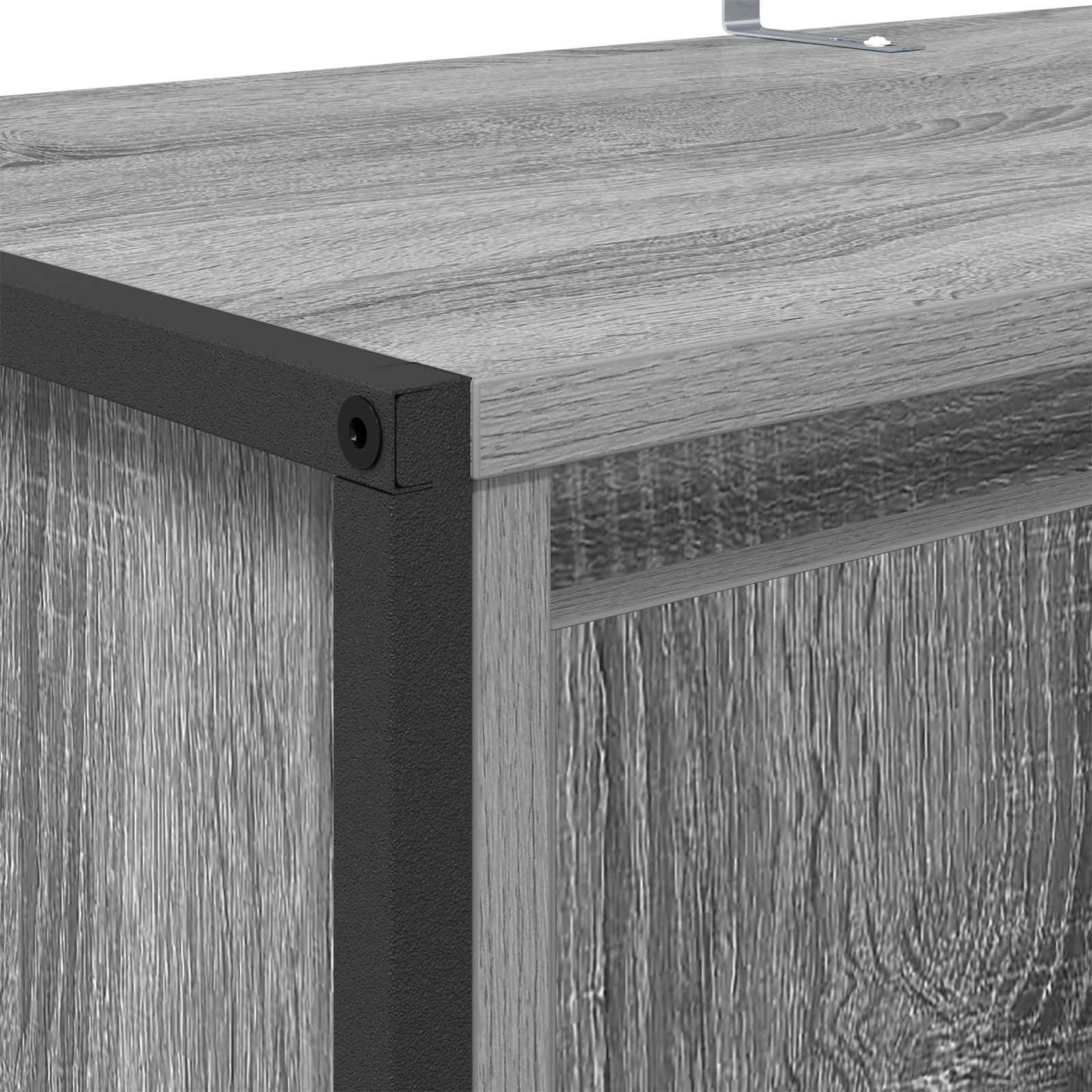 vidaXL Shoe Cabinet Grey Sonoma 79 x 36 x 100 cm Engineered Wood