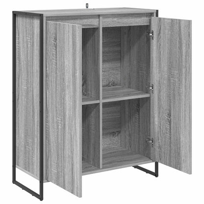 vidaXL Shoe Cabinet Grey Sonoma 79 x 36 x 100 cm Engineered Wood