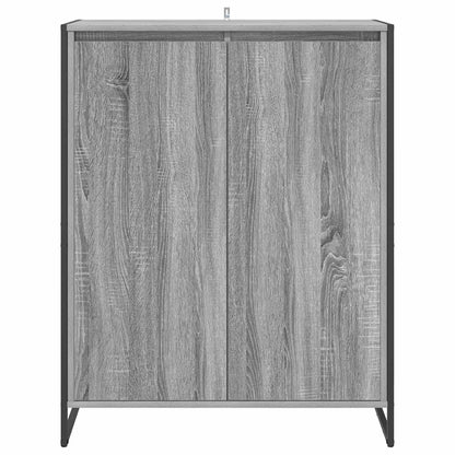 vidaXL Shoe Cabinet Grey Sonoma 79 x 36 x 100 cm Engineered Wood