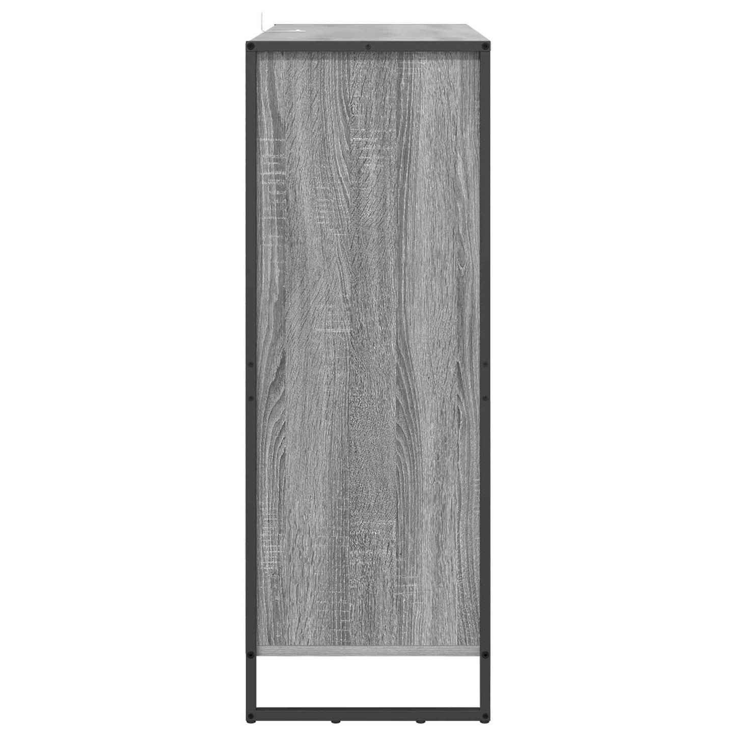 vidaXL Shoe Cabinet Grey Sonoma 79 x 36 x 100 cm Engineered Wood