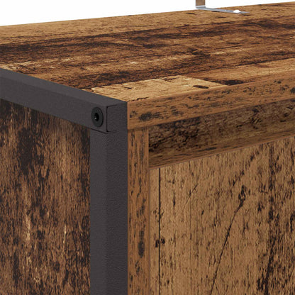 vidaXL Shoe Cabinet Old Wood 79 x 36 x 100 cm Engineered Wood