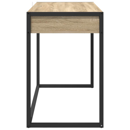 vidaXL Desk with Storage Sonoma 100 x 50 x 75 cm Engineered Wood