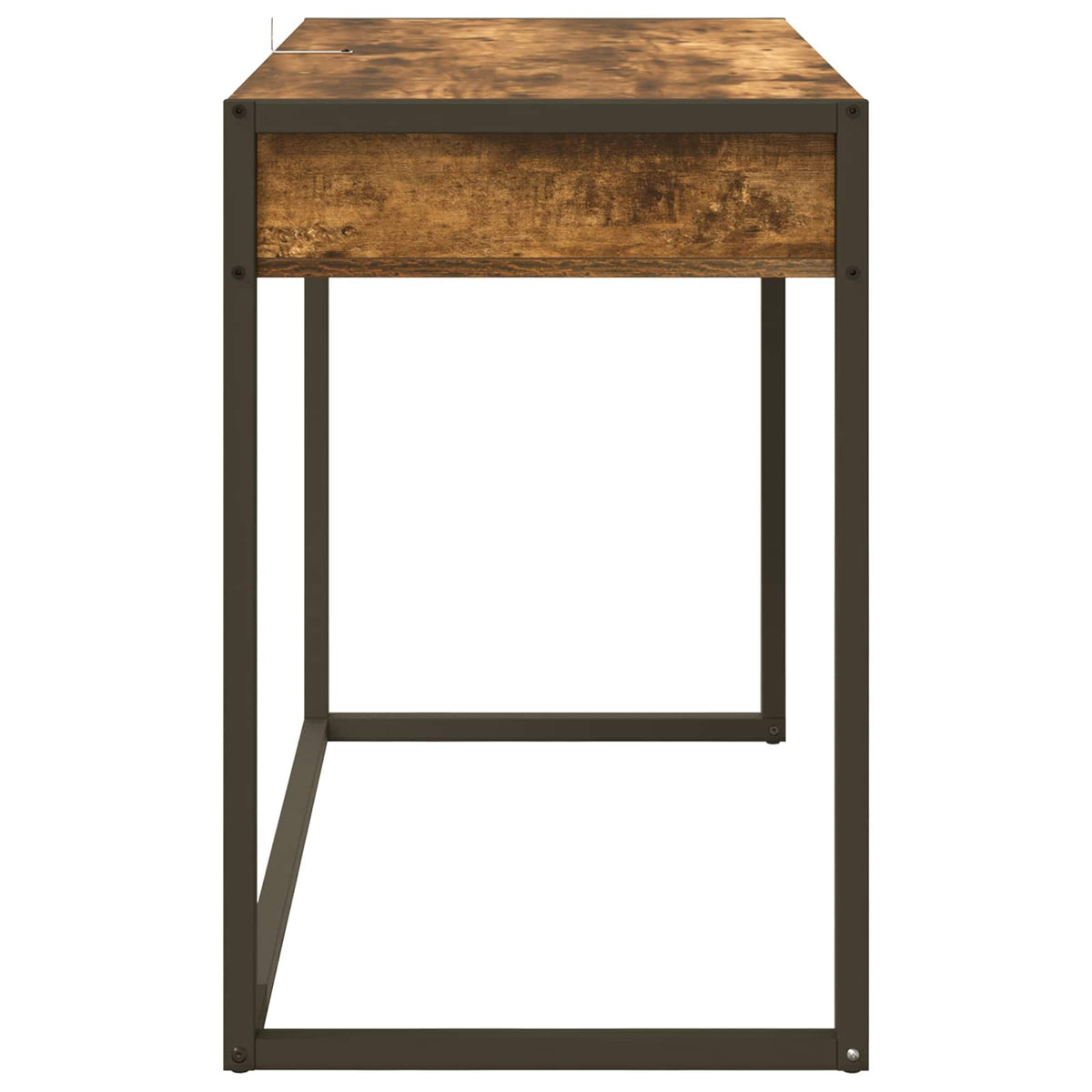 vidaXL Desk Smoke Oak Engineered Wood 100 x 50 x 75 cm