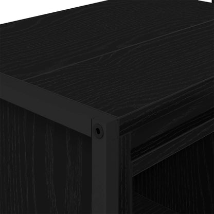 vidaXL Bathroom Cabinet Black Oak 90 x 30 x 60 cm Engineered Wood