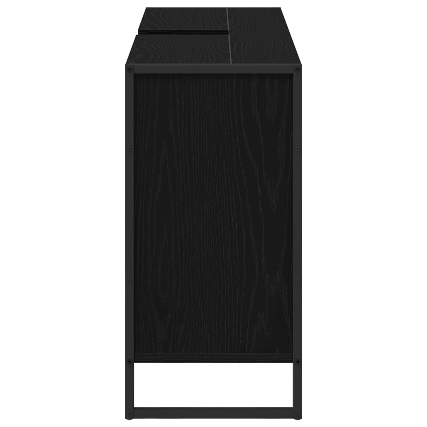 vidaXL Bathroom Cabinet Black Oak 90 x 30 x 60 cm Engineered Wood