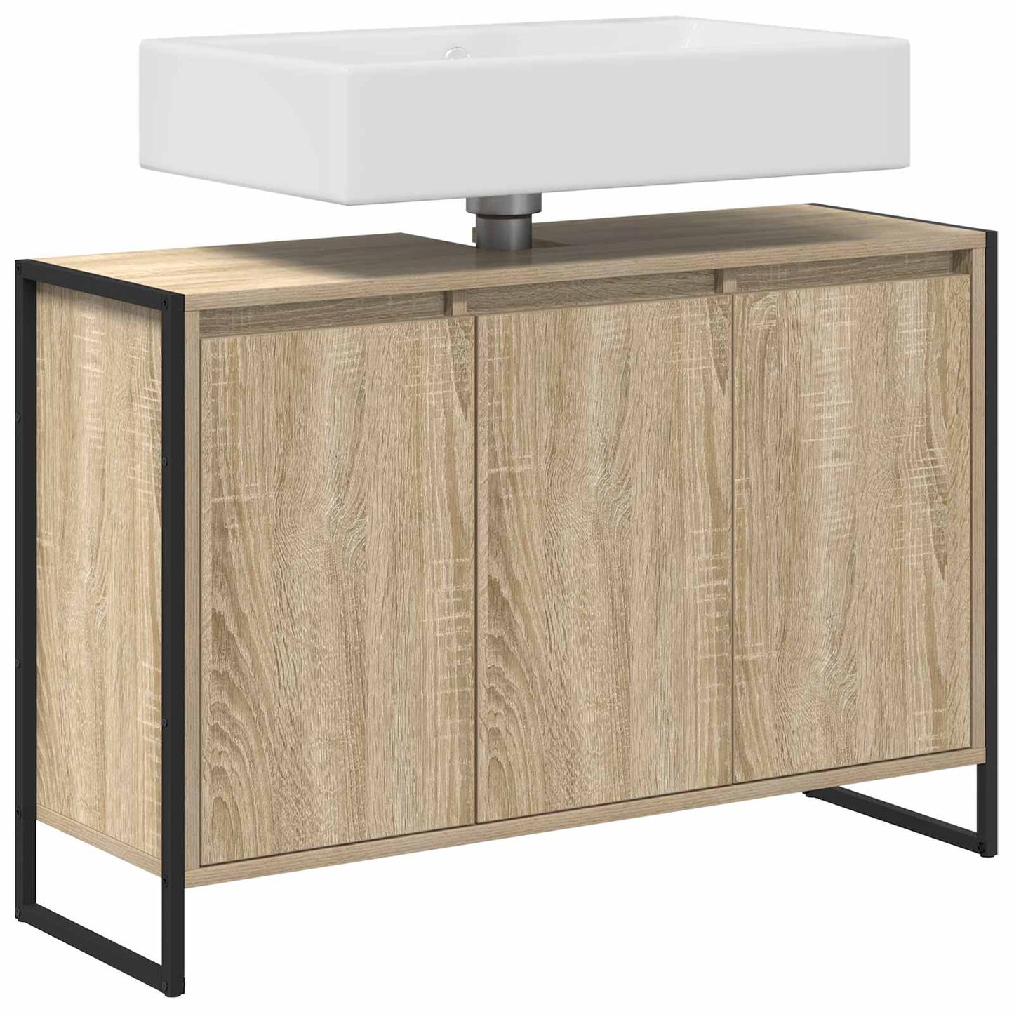vidaXL Bathroom Cabinet Sonoma 90 x 30 x 60 cm Engineered Wood