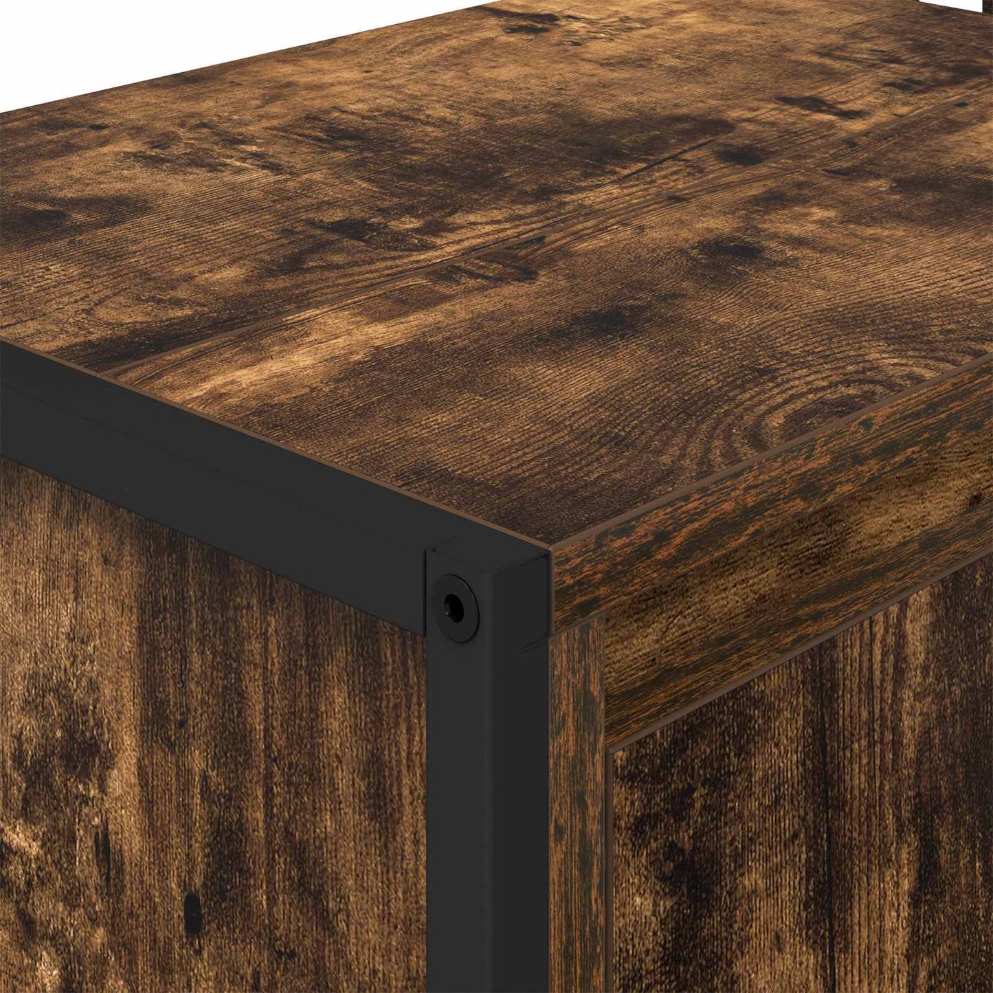 vidaXL Bathroom Cabinet Smoke Oak 90 x 30 x 60 cm Engineered Wood