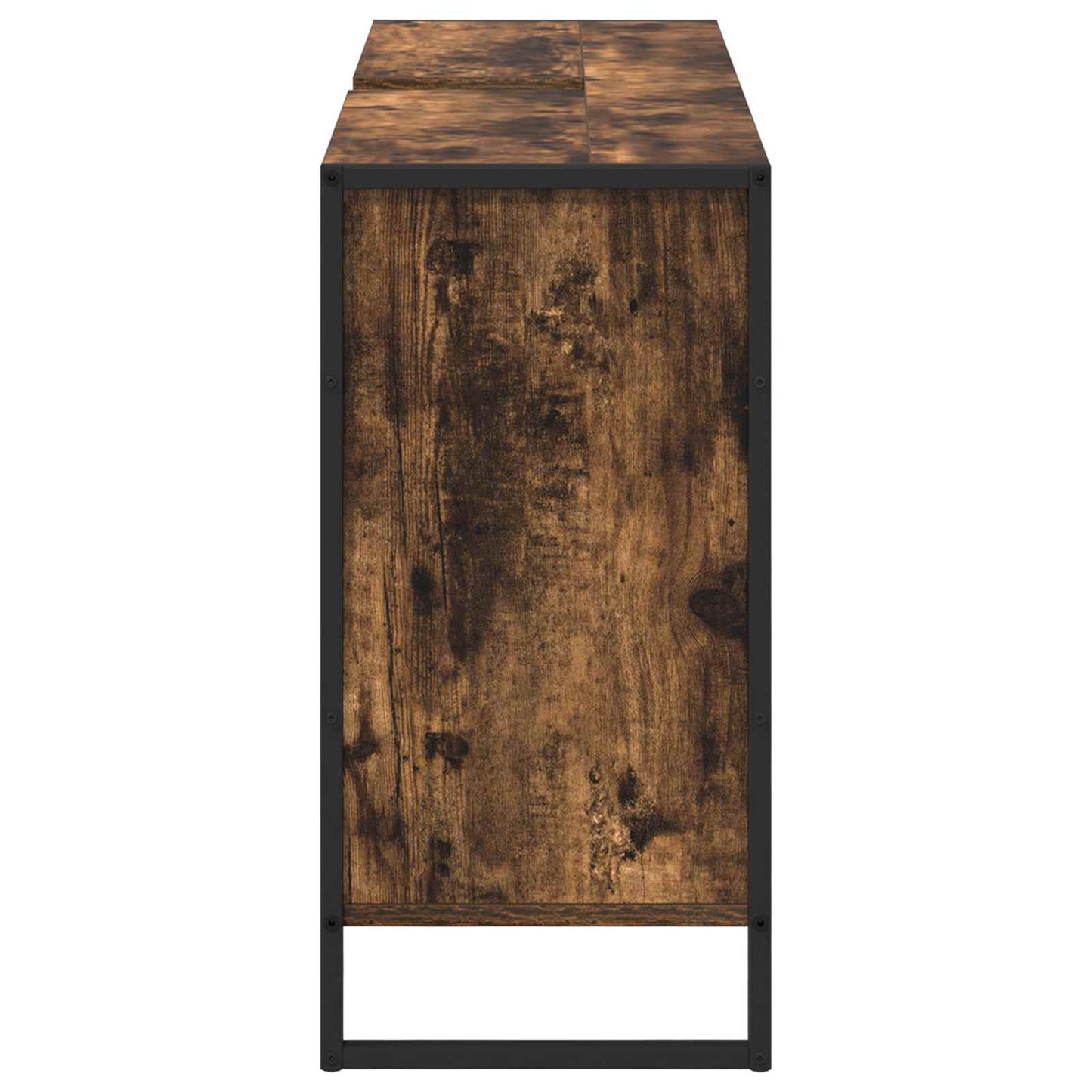 vidaXL Bathroom Cabinet Smoke Oak 90 x 30 x 60 cm Engineered Wood