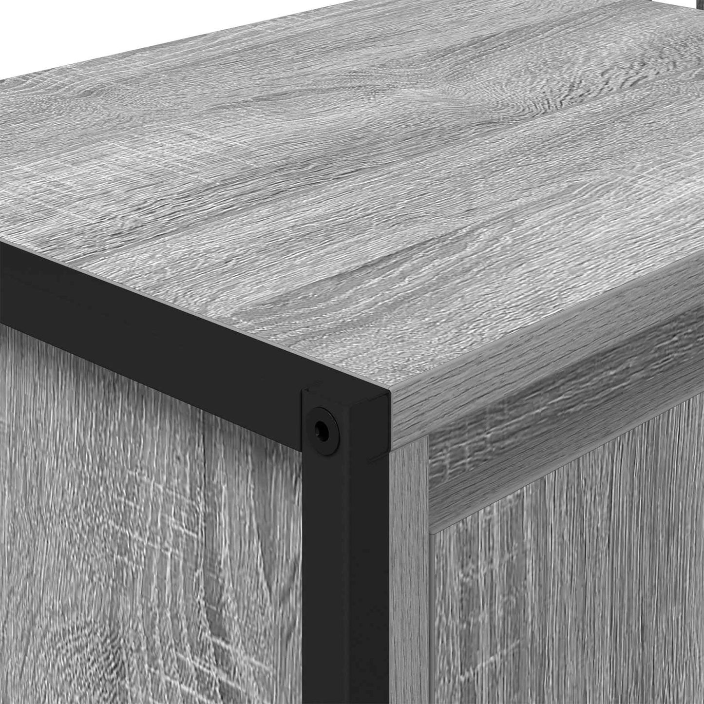 vidaXL Bathroom Cabinet Grey Sonoma 90 x 30 x 60 cm Engineered Wood
