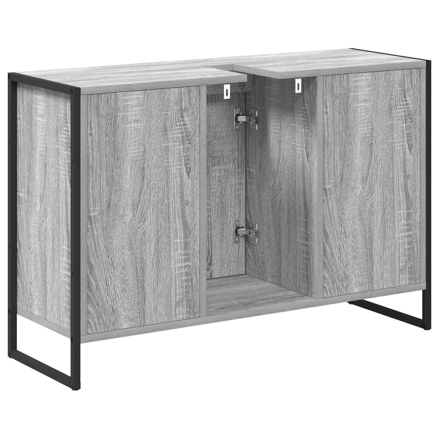 vidaXL Bathroom Cabinet Grey Sonoma 90 x 30 x 60 cm Engineered Wood