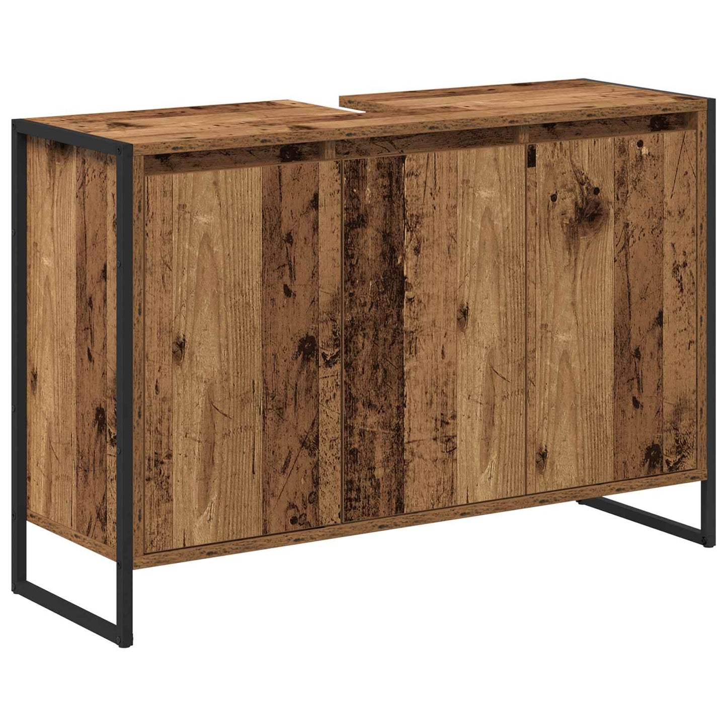 vidaXL Bathroom Cabinet Old Wood 90 x 30 x 60 cm Engineered Wood