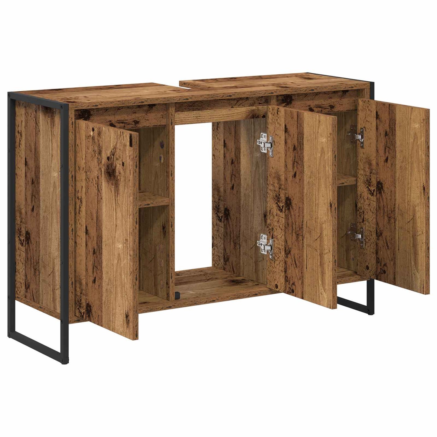 vidaXL Bathroom Cabinet Old Wood 90 x 30 x 60 cm Engineered Wood