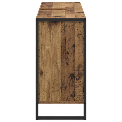 vidaXL Bathroom Cabinet Old Wood 90 x 30 x 60 cm Engineered Wood